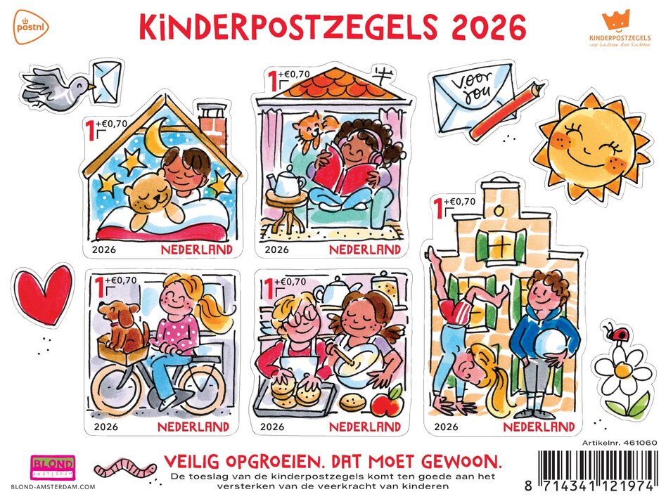 Blond Amsterdam siert de Kinderpostzegels 2026! 💌