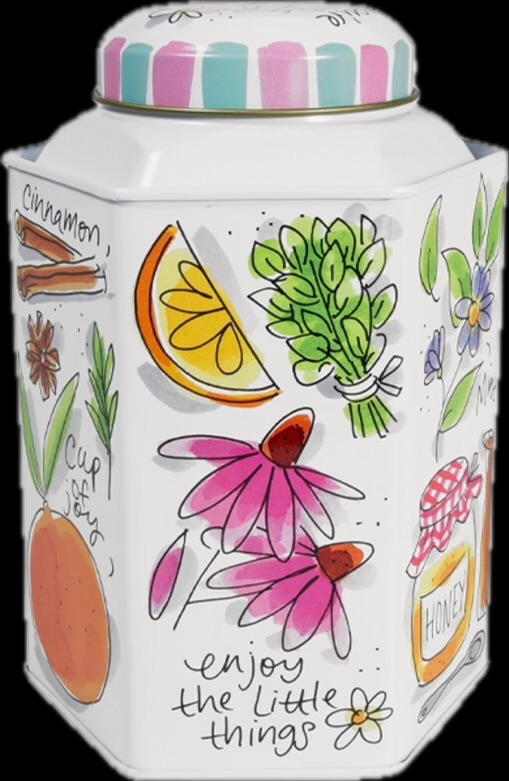 Theeblik hexagon caddy fruit