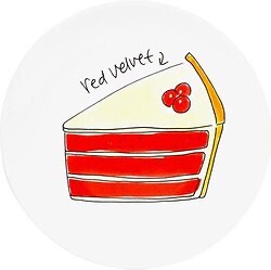Gebaksbordje red velvet