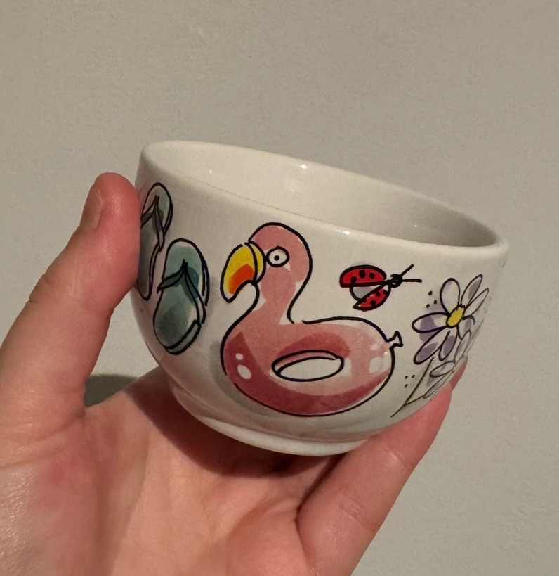 Kom 8cm Summer Flamingo
